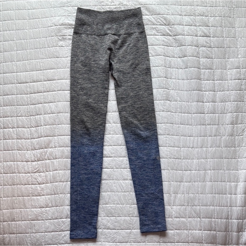 Lululemon Gray and Blue Leggings